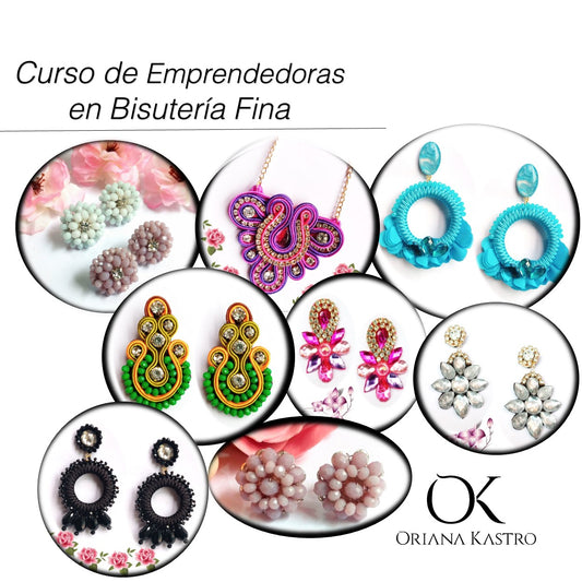 Curso de Bisutería Fina + Curso Gratis para Emprendedoras